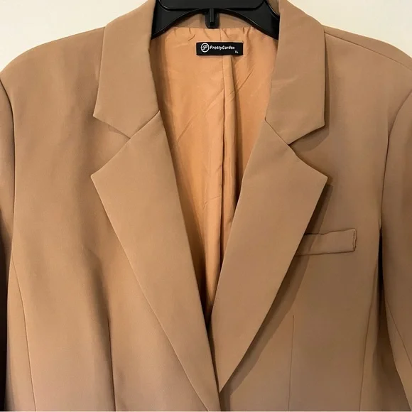 Prettygarden Women’s Classic Brown Blazer - Picture 2 of 4